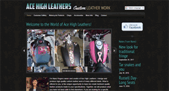 Desktop Screenshot of acehighleathers.com