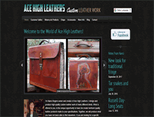 Tablet Screenshot of acehighleathers.com